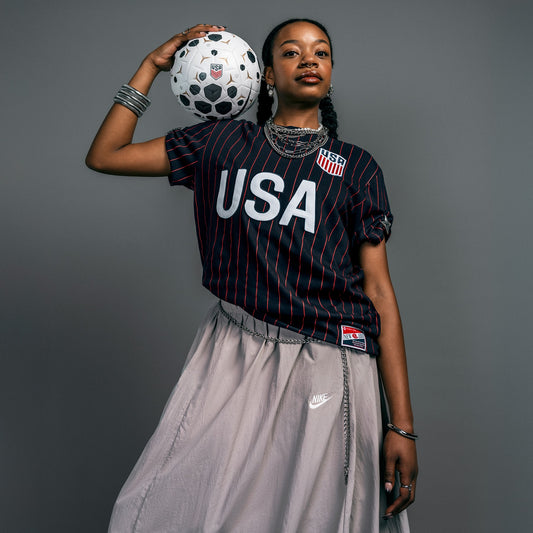 Unisex USMNT New Era Pinstripe T-Shirt