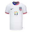 Men's Nike USWNT 2024 Pride-Themed Home Morgan 13 Stadium Jersey