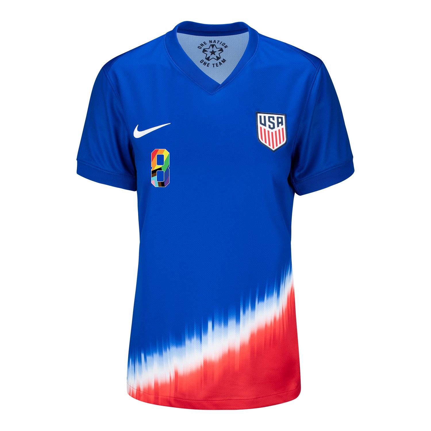 Women's Nike USMNT 2024 Pride-Themed Away McKennie 8 Stadium Jersey ...