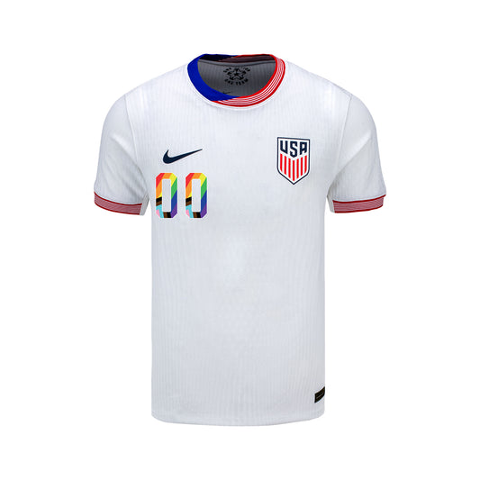 Youth Nike USMNT 2024 Personalized Pride-Themed Home Match Jersey