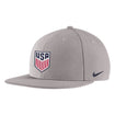 Men's Nike USA Pro Flatbill in Grey - Front Angled View