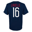 Men's Outerstuff US WNT Lavelle 16 Navy Tee - Back View