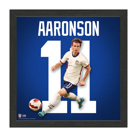 Brenden Aaronson Impact Jersey Frame - Front View