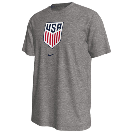 Men's Nike USMNT Crest Grey Tee - Front View