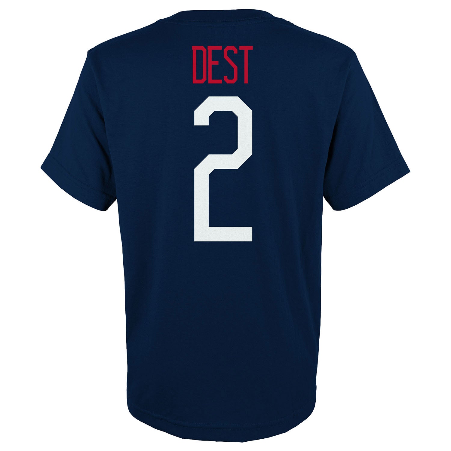 Youth Outerstuff USMNT Dest 2 Navy Tee - Back View
