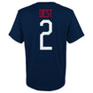 Youth Outerstuff USMNT Dest 2 Navy Tee - Back View