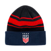 Men's New Era USWNT Cuff Knit In Blue - Front View