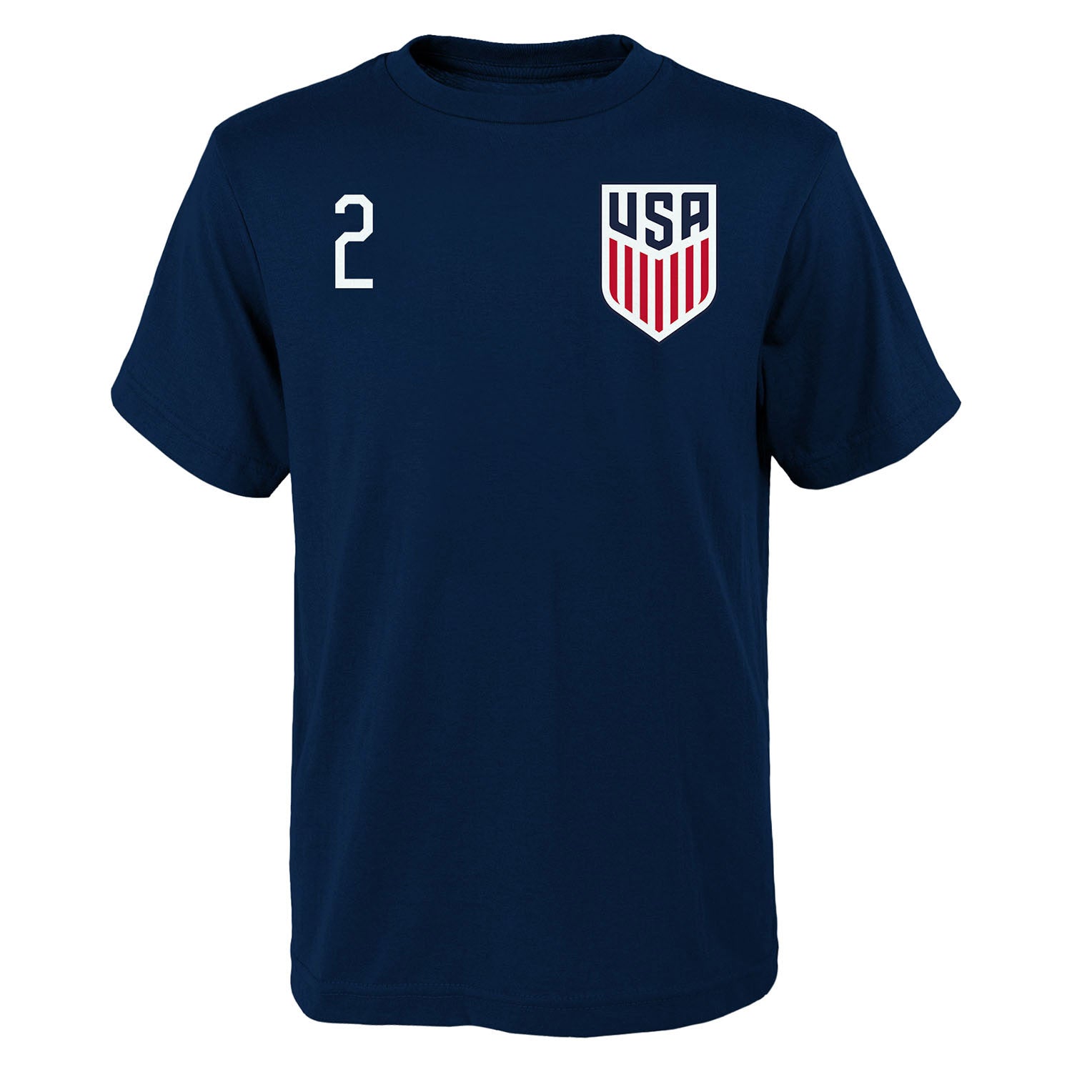 Youth Outerstuff USMNT Dest 2 Navy Tee - Front View