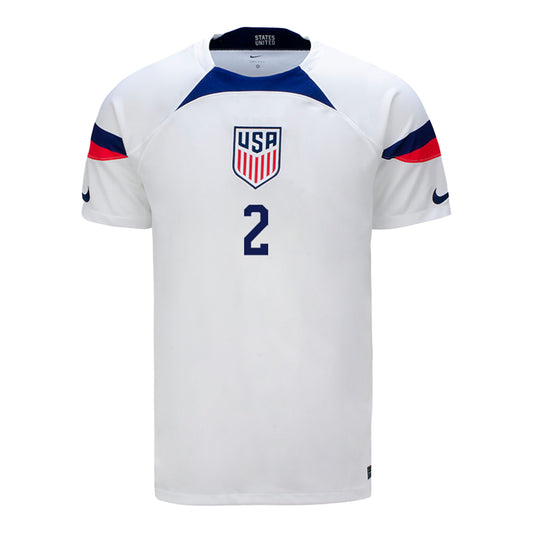 Men's Nike USMNT Dest 2 Home Jersey in White - Front View