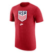 Men's Nike MNT Crest Tri-Blend Red Tee - Front View