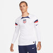 Men's Nike USMNT LS Stadium Home Jersey in White - Front View