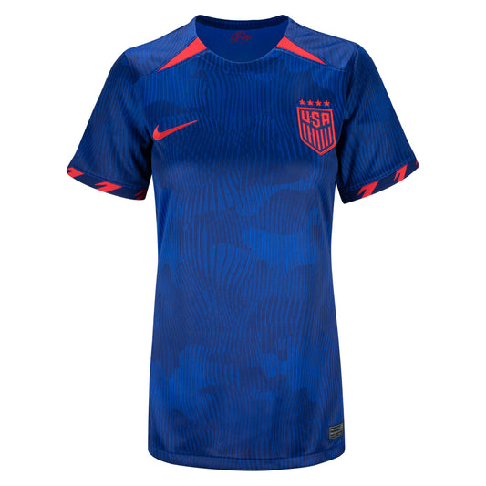 Nike USWNT 2023 Away Jersey - Women's Stadium Replica in Blue - Front View