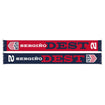 Ruffneck USMNT Dest 7 HD Knit Scarf in Navy and Red - Front and Back View