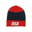 Nike USA Red/Navy Cuff Knit Beanie - Front View