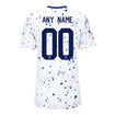 Women's Personalized Nike USWNT Home Stadium Jersey w/FIFA Badge in White - Back View