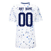 Women's Personalized Nike USWNT Home Stadium Jersey in White - Back View