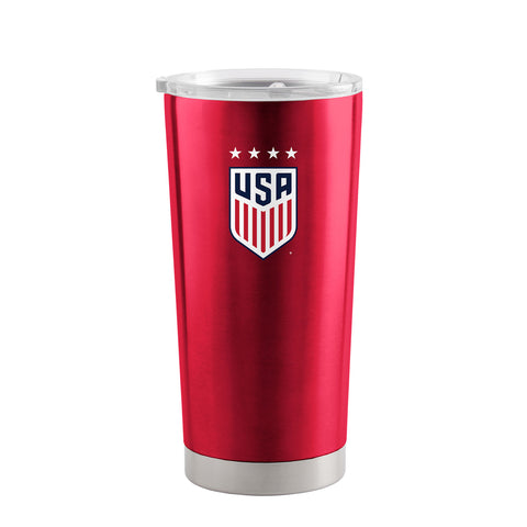 Logo USWNT 20 oz. Stainless Red Tumbler - Front View