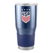 Logo USWNT 30 oz. Stainless Satin Etch Navy Tumbler - Front View