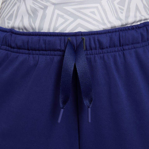 Women's Nike USWNT Fleece Travel Pant in Navy - Front Waist View