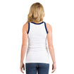 Women's New Era USWNT Rib White Tank - Back View on Model