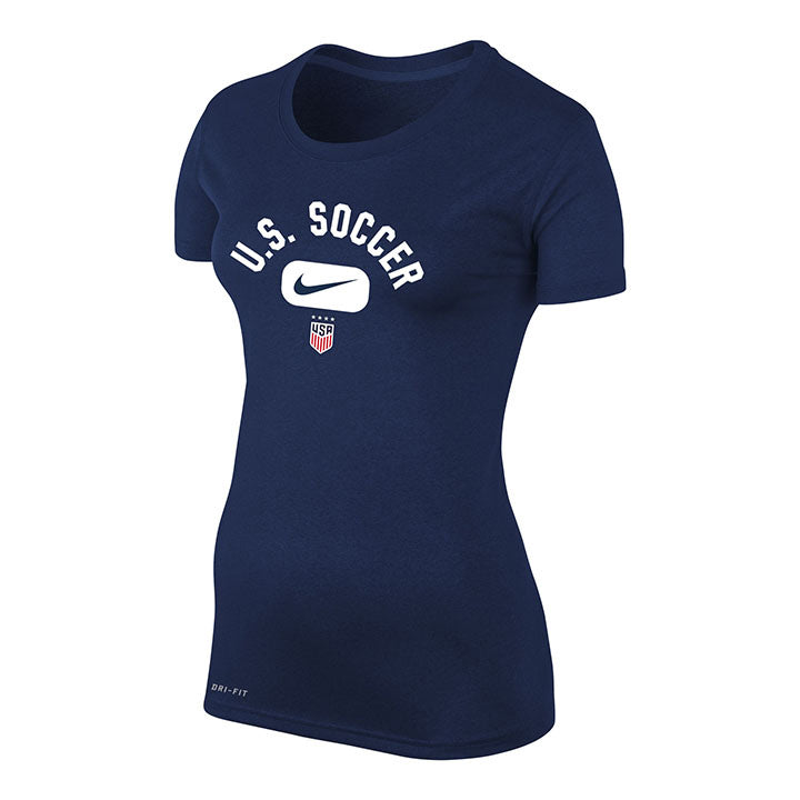 Women's Nike USWNT Arch Dri-Fit Navy Tee - Official U.S. Soccer Store