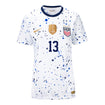Morgan 13 Women's Nike USWNT Home Stadium Jersey in White - Front View