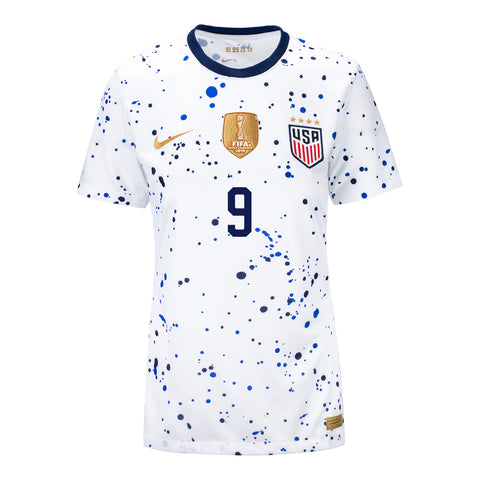 Swanson 9 Women's Nike USWNT Home Stadium Jersey in White - Front View