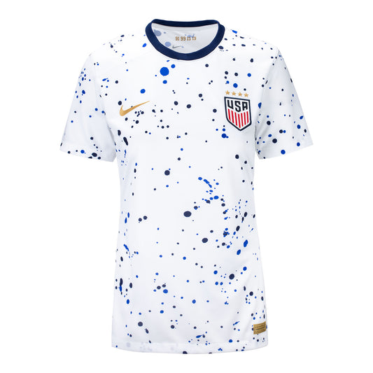 Women's Nike USWNT Home Stadium Jersey in White - Front View