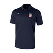 Men's Nike USWNT Heather Navy Polo - Front View