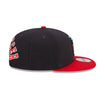 Men's New Era USWNT 9Fifty Flawless Snap Back in Navy and Red - Side View
