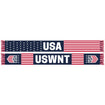 Ruffneck USWNT Stars and Stripes Jacquard Knit Scarf in Red, White, and Blue - Front and Back View