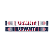 Ruffneck USWNT Groove HD Knit Scarf in White, Red, and Navy - Front and Back View