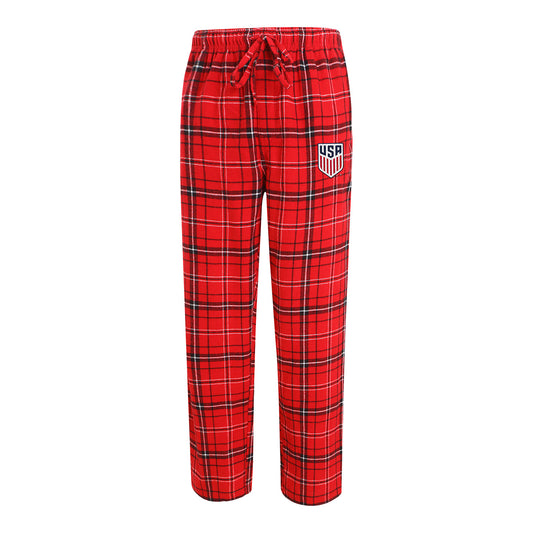 Men's Concepts Sports USWNT Ultimate Pant in Red - Front View