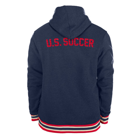 Men's New Era USWNT Embroidered Navy Hoodie - Back View