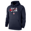 Men's Nike USWNT USA Swoosh Navy Hoody - Front View