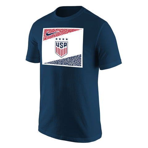 Men's Nike USWNT Split Box Navy Tee - Official U.S. Soccer Store
