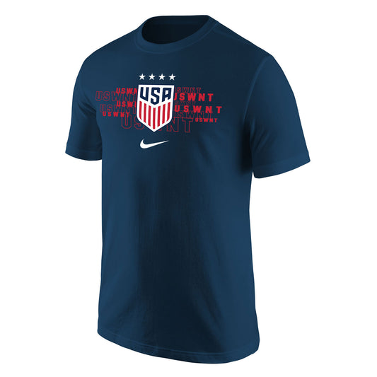 Men's Nike USWNT Repeated Navy Tee - Front View