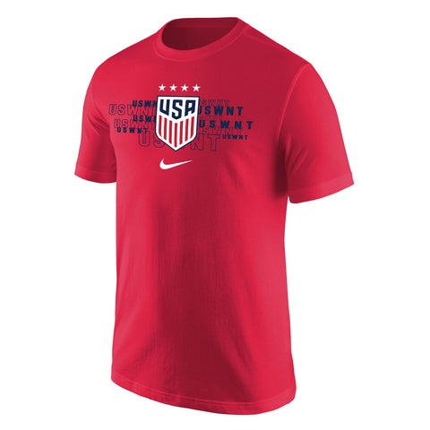 Men's Nike USWNT Repeated Red Tee - Official U.S. Soccer Store