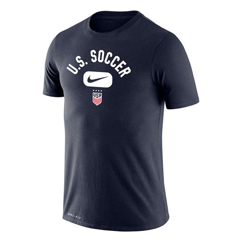 Men's Nike USWNT Arch Dri-Fit Navy Tee - Front View