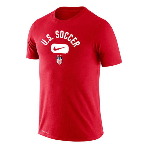 Men's Nike USWNT Arch Dri-Fit Red Tee - Official U.S. Soccer Store