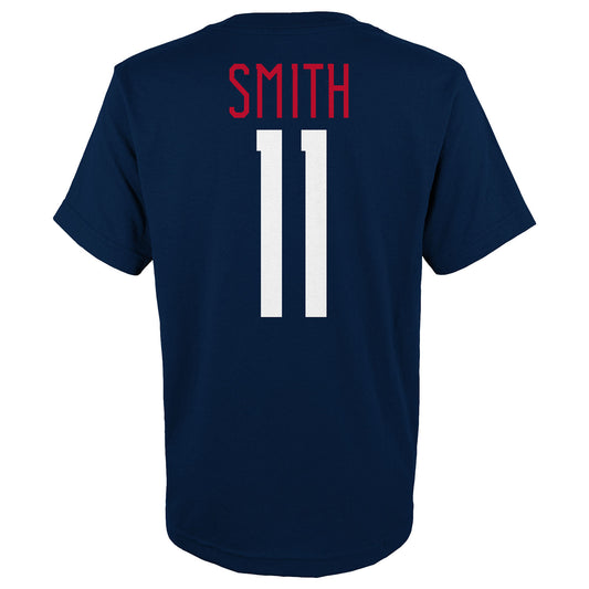 Men's Outerstuff USWNT Smith 11 Navy Tee - Back View