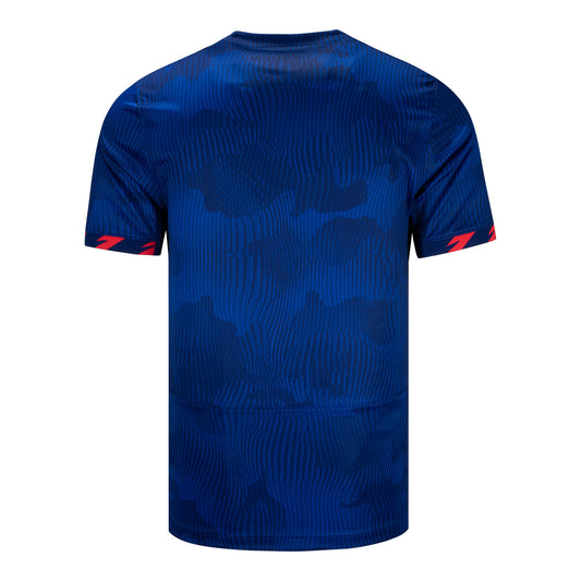 Men's Nike USWNT Away Stadium Jersey w/FIFA Badge in Blue - Back View