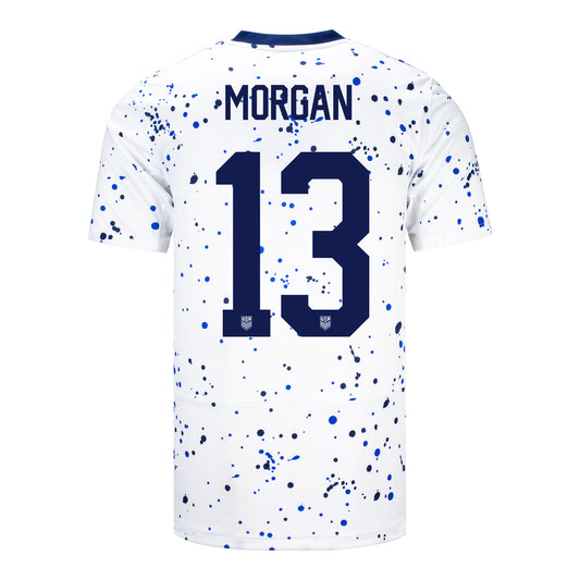 Nike USWNT 2022/23 Stadium Home (Alex Morgan) Big Kids' Dri-Fit Soccer Jersey White
