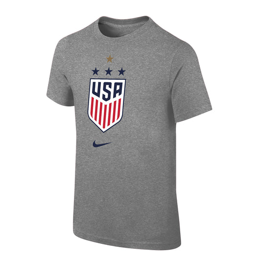 Youth Nike USWNT Core Grey Tee - Front View