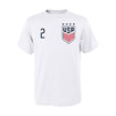 Youth Outerstuff US WNT Rodman 2 White Tee - Front View