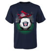 Junior Outerstuff USWNT Kickoff Navy Tee - Front View