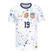 Dunn 19 Youth Nike USWNT Home Stadium Jersey in White - Front View