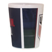 Boelter USA Crest Sublimated Shadow Shot Glass in Navy and White - Right View