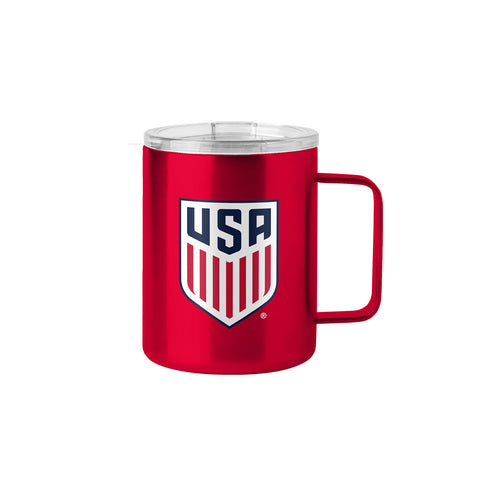 Logo USMNT 15 oz. Stainless Red Mug - Front View