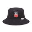 Men's New Era USWNT Shadow Tech Heather-Navy Bucket - Front View